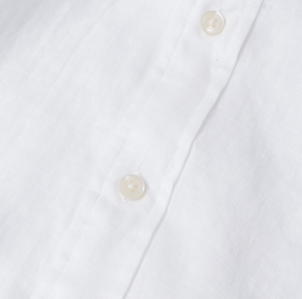 100%Linen Old Money Style Polo Long Sleeve Shirt Unsex