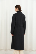 The Mayfair Structured Coat with Genuine Leather Accents 99007-2